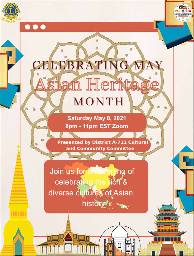 Celebrating Asian Heritage Month poster
