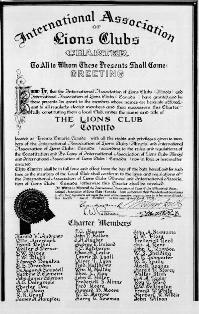 Toronto Central Lions Charter image