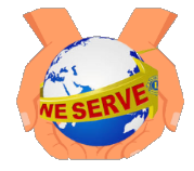 We Serve - World in Hands logo